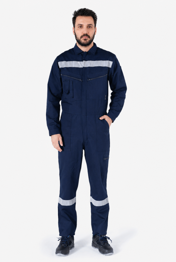 Reflektörlü İş Tulumu - Yazlık Gabardin 16/12