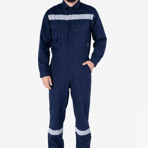 Reflektörlü İş Tulumu - Yazlık Gabardin 16/12 - Lacivert
