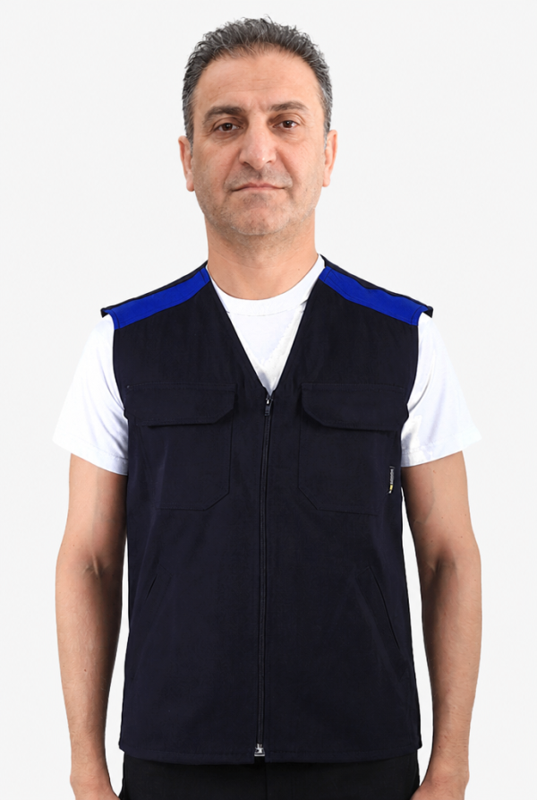 V Yakalı Yelek - Lacivert