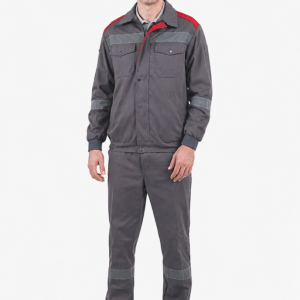 Harman Kumaş 5 cm Reflektörlü Mont - Pantolon - Gri