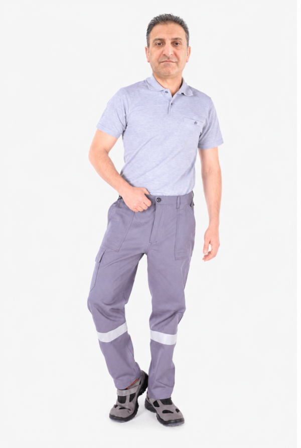 Reflektörlü Gabardin İş Pantolonu
