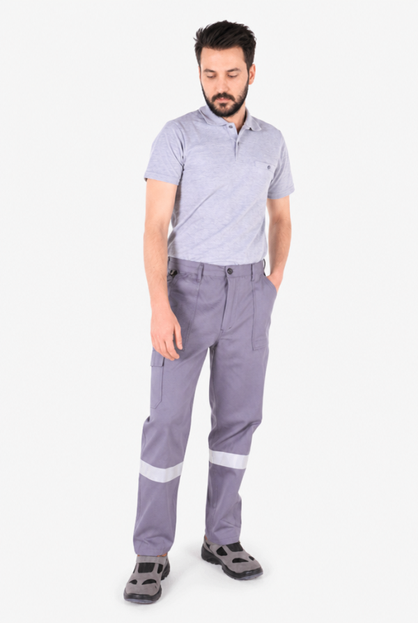 Reflektörlü Gabardin İş Pantolonu