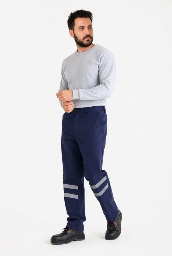 İş Pantolonu Reflektörlü Gabardin 7x7 Kışlık