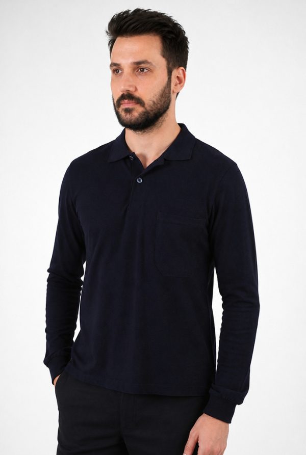 Polo Yaka Sweatshirt Günlük & İş %100 Pamuk Yazlık