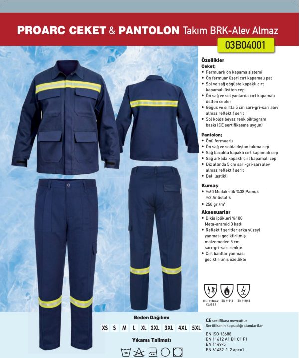 PROARC CEKET & PANTOLON Takım BRK - Alev Almaz